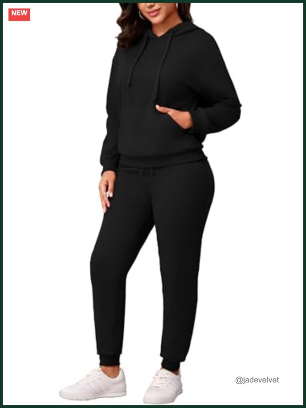 Womens 2 Piece Sweatsuit Set Long Sleeve Oversized Hoodie and Jogger Sweatpants